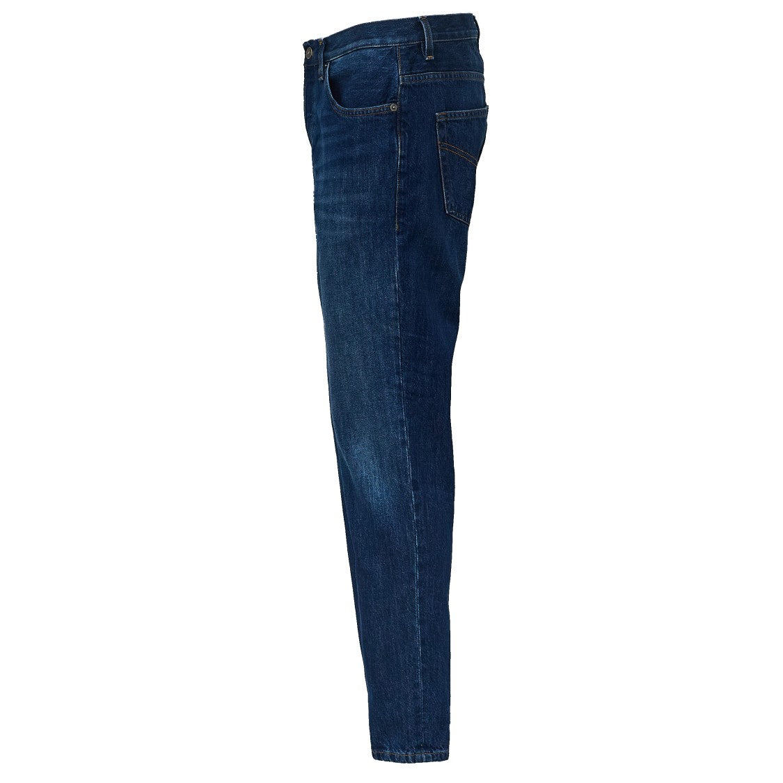 Dondup Carrot Fit Jeans In Deep Blue Rigid Denim