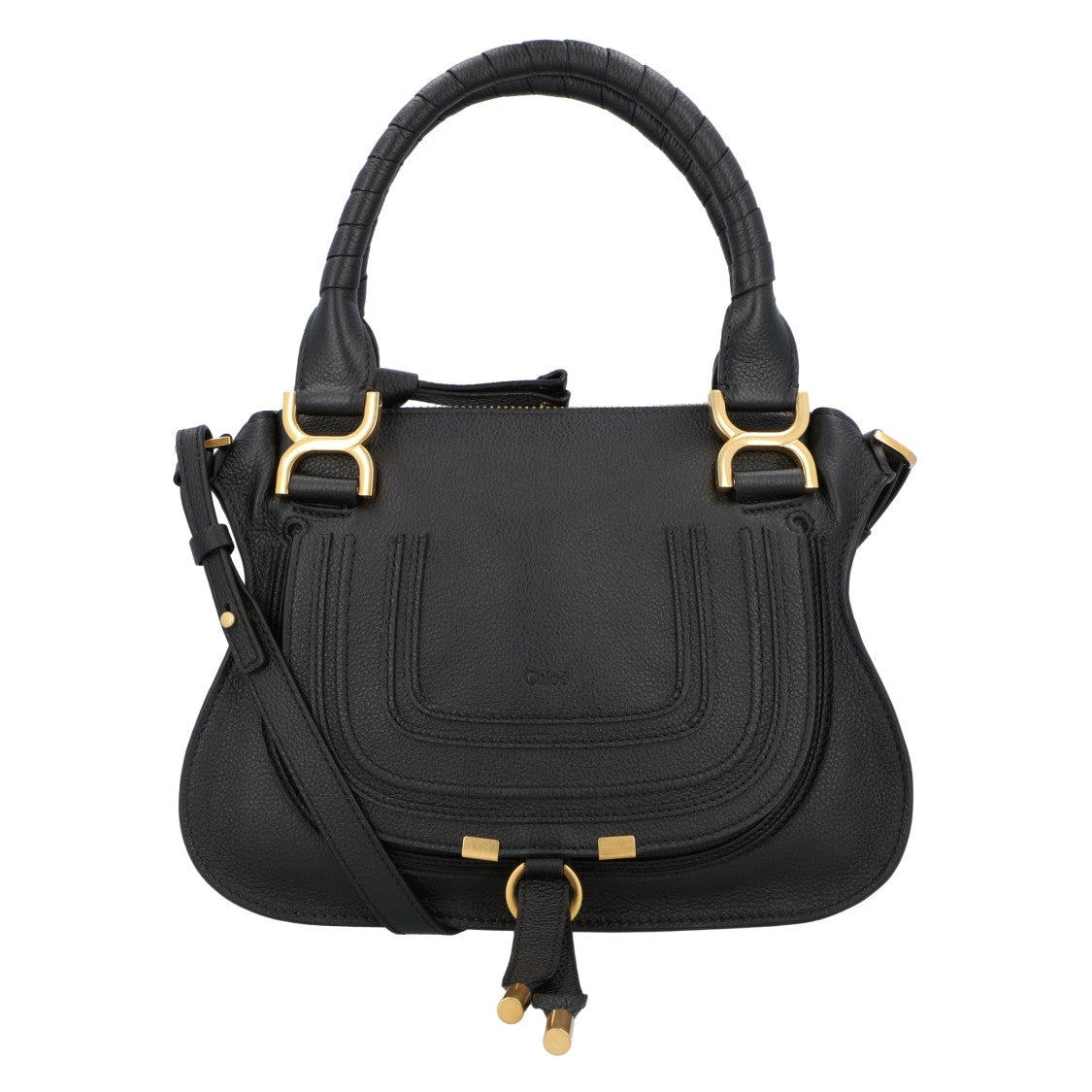 Chloé Small Marcie Bag In Grained Leather