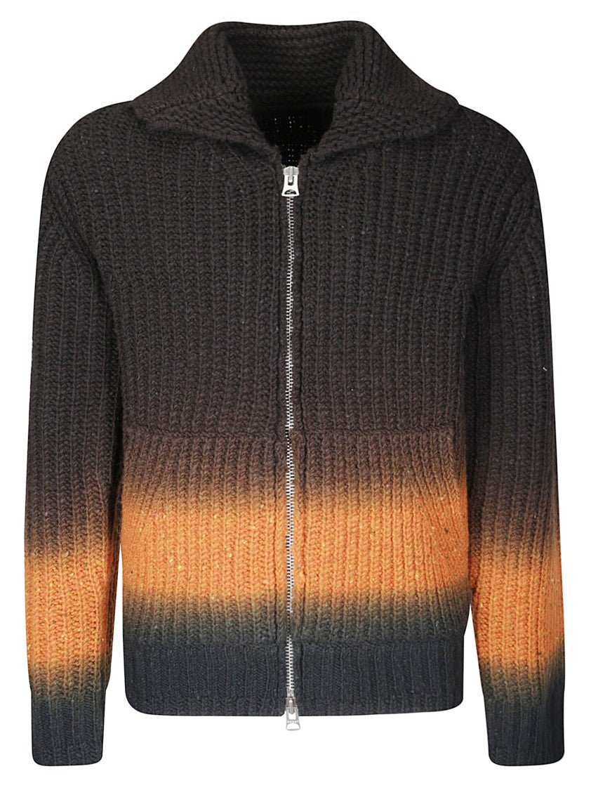 Sacai Garment Dye Wool Knit Cardigan