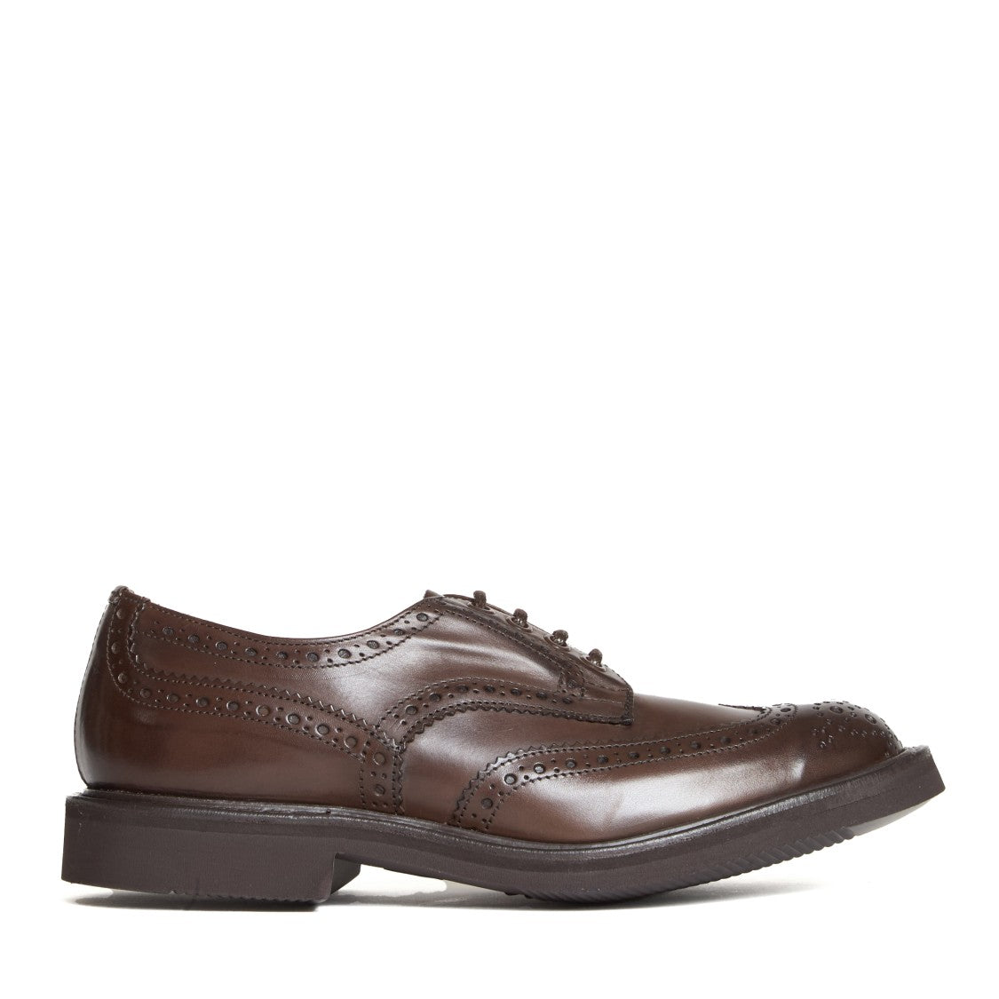 Tricker's Mens Espresso Burnished Derby Brogues