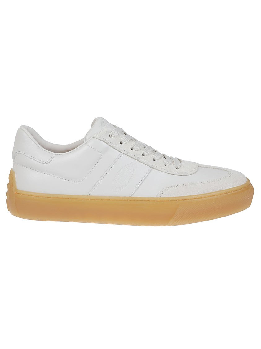 Tod's Leather Sneakers With Minimalist Design And Rubber Sole