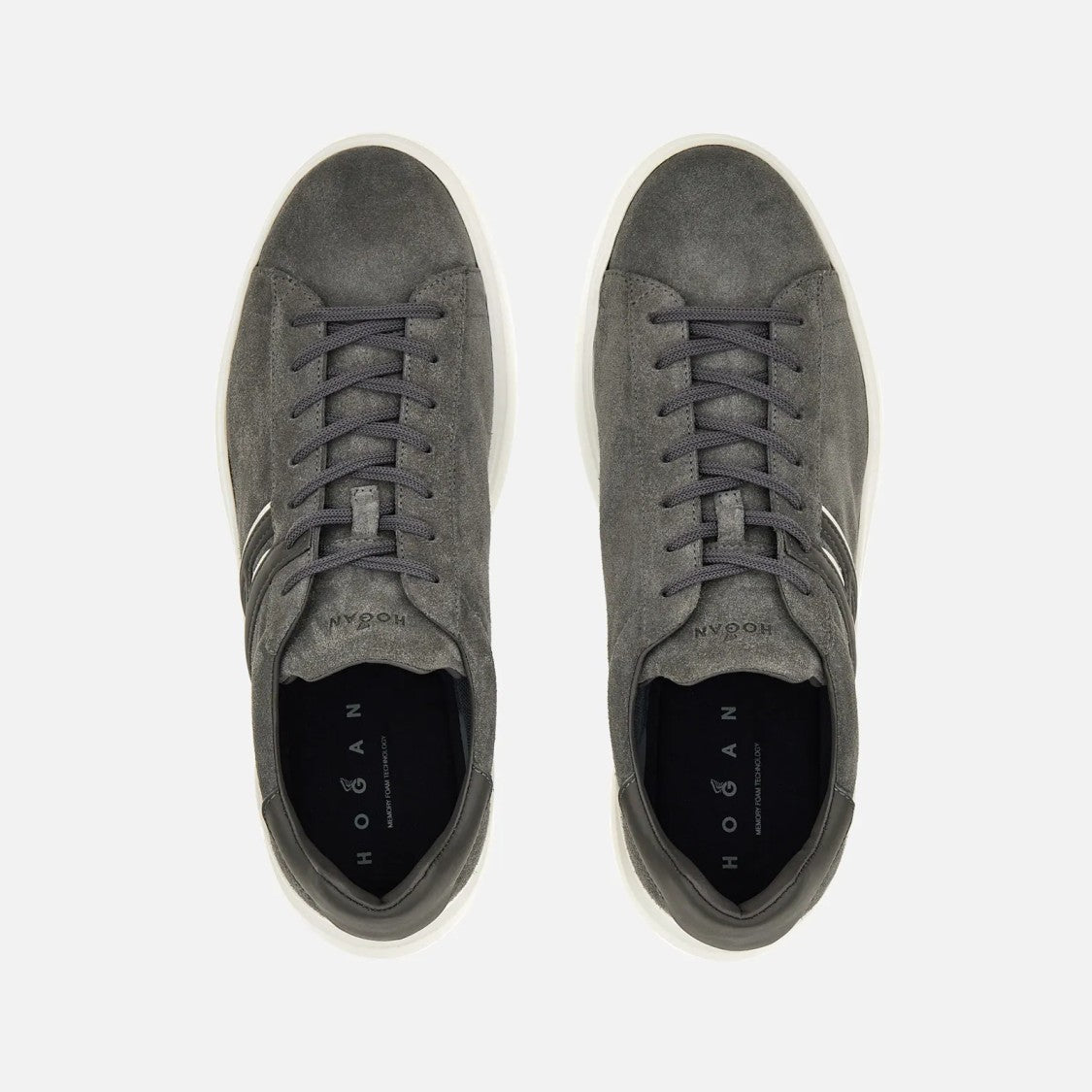 Hogan H580 H Profilo Lace-Up Shoes With Suede