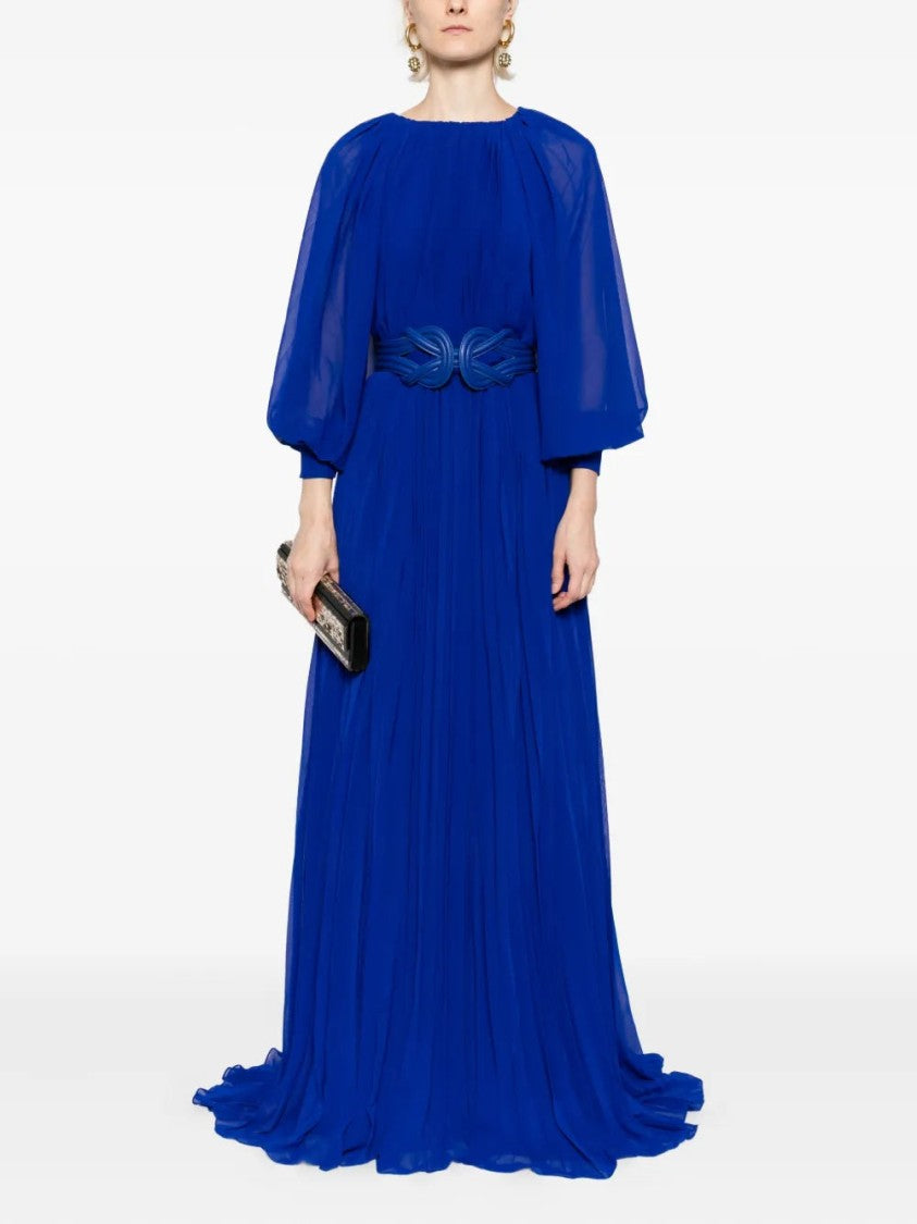 Saiid Kobeisy Pleated Long Dress