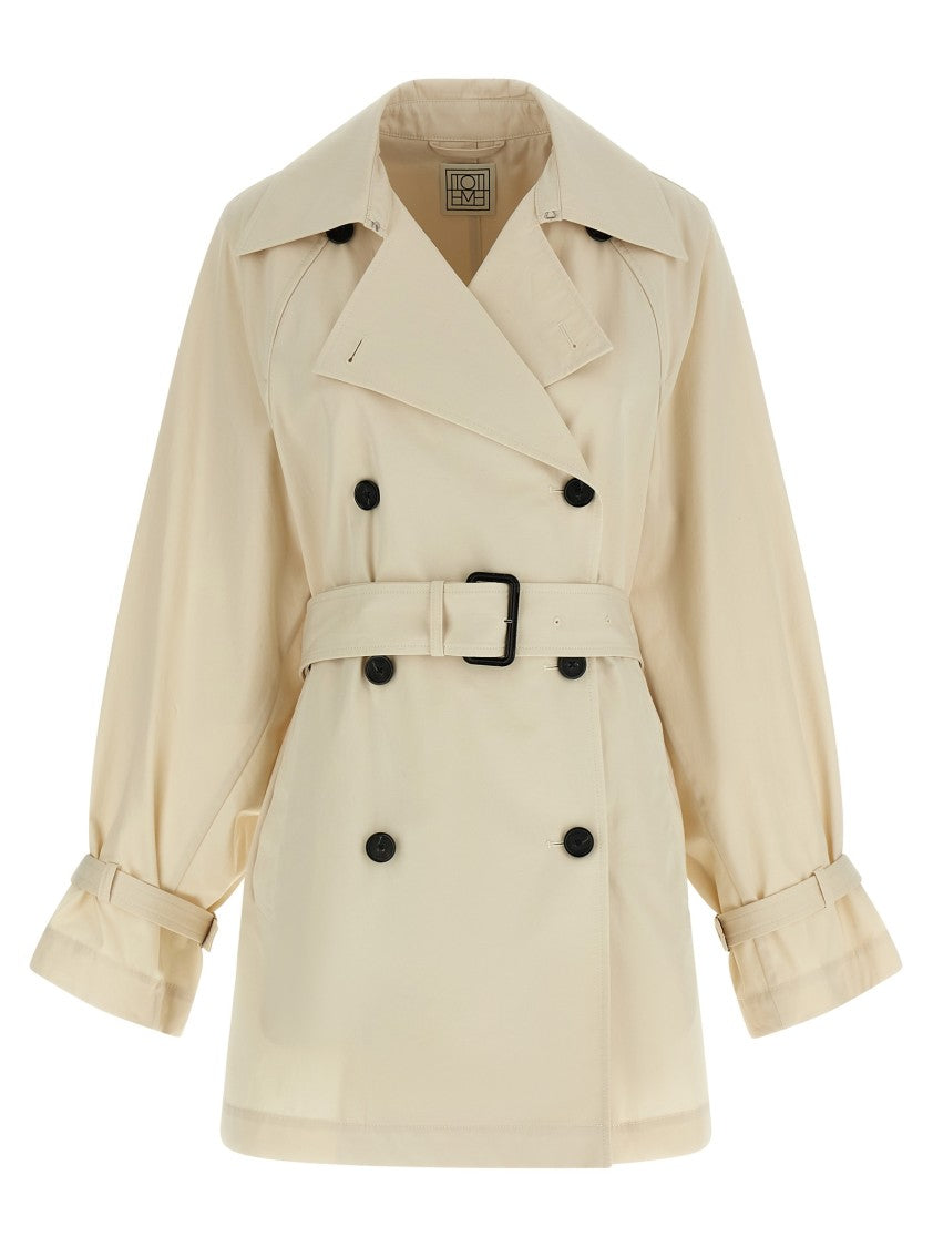 Totême 'Washed Cotton Stone' Trench Coat