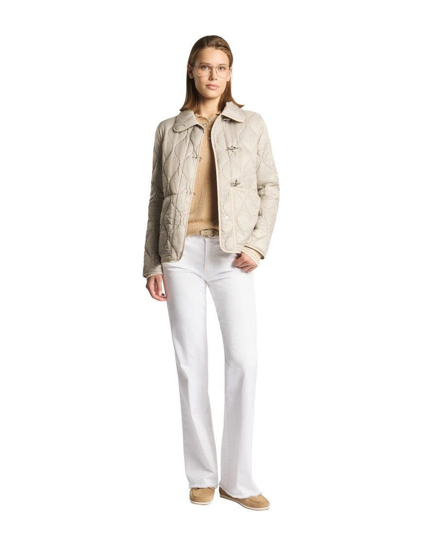 Fay Quilted Short Coat With Toggle Closures