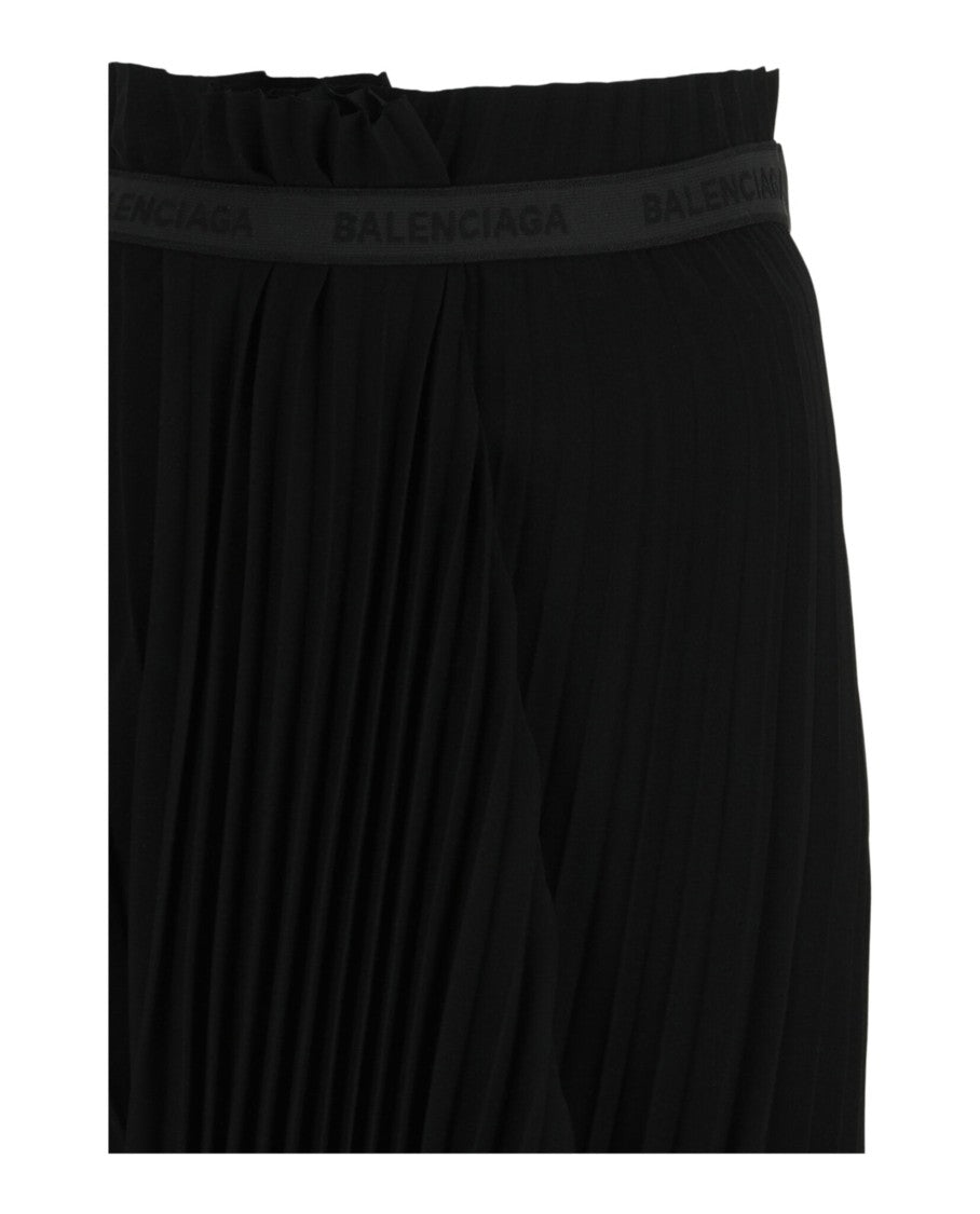 Balenciaga Fancy Pleated Asymmetric Skirt