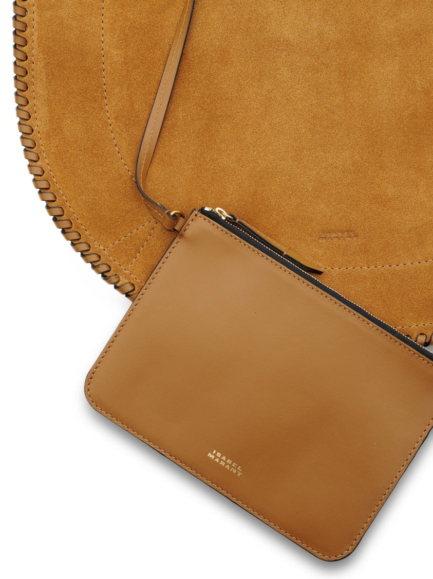Isabel Marant Oskan Hobo Soft-Gz Whipstitched Suede Hobo Bag