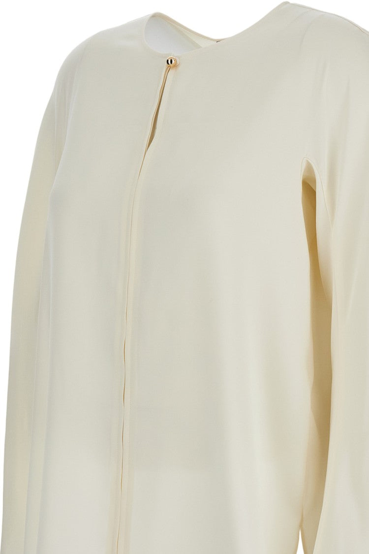 Max Mara Soft Silk Shirt With Crew Neck