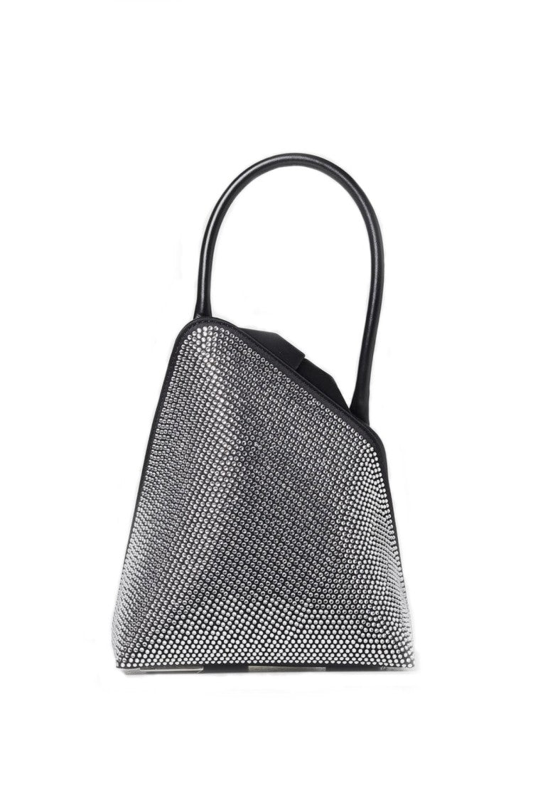 The Attico Silver Calf Leather Shoulder Bag