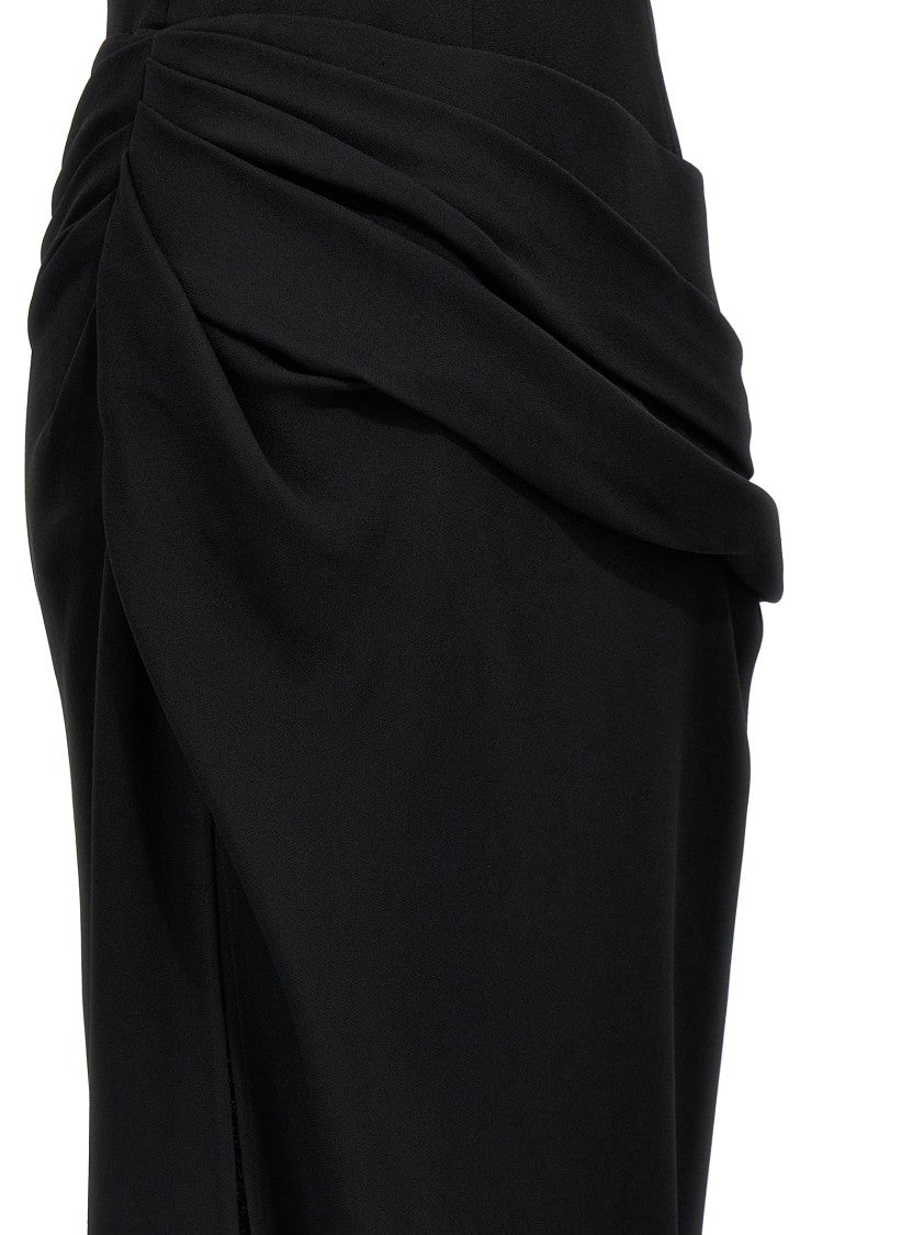 Givenchy Draped Stretch Viscose Evening Dress