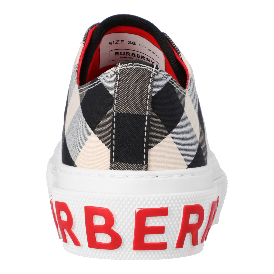 Burberry Gabardine Buttermilk Sneaker White
