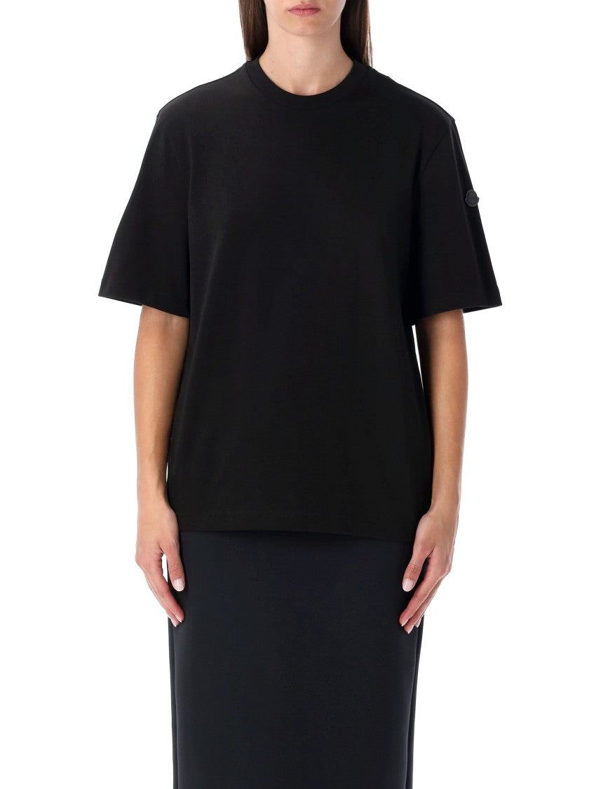 Moncler X Edward Enninful Relaxed Fit Black Cotton T-Shirt