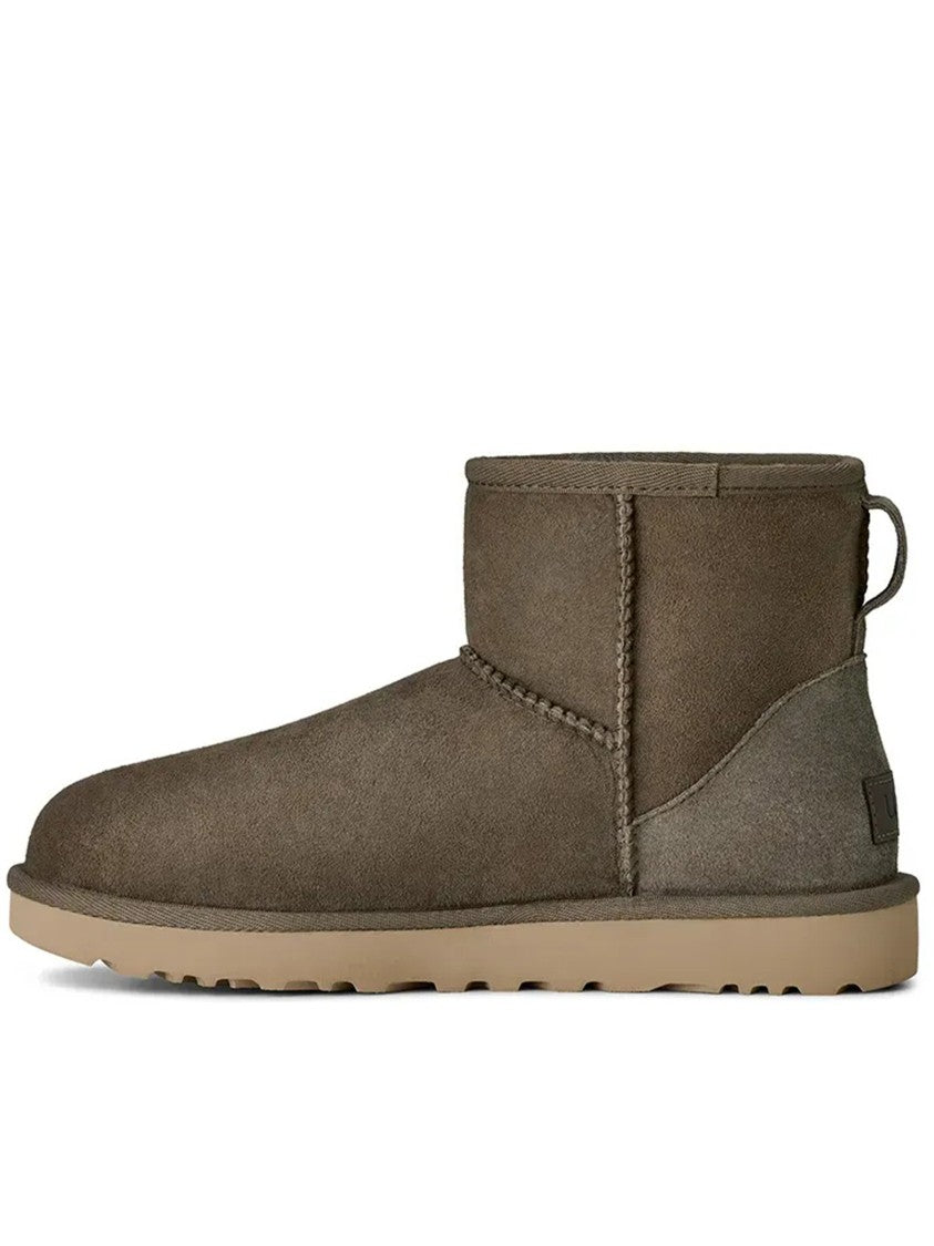 Ugg Brown Classic Mini Ii Suede Ballerinas