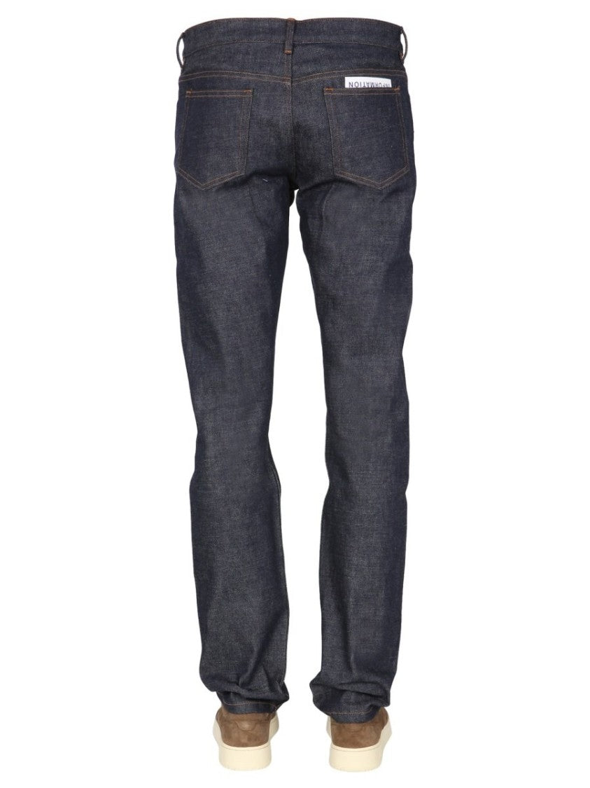 A.P.C. Straight-Leg Denim Pants With Dark Indigo Wash