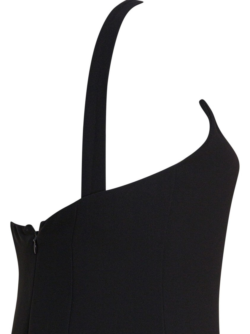 Max Mara Black Jumpsuit With Contrasting Bow Detail