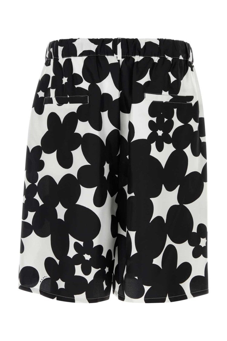 Marni Printed Silk Bermuda Shorts