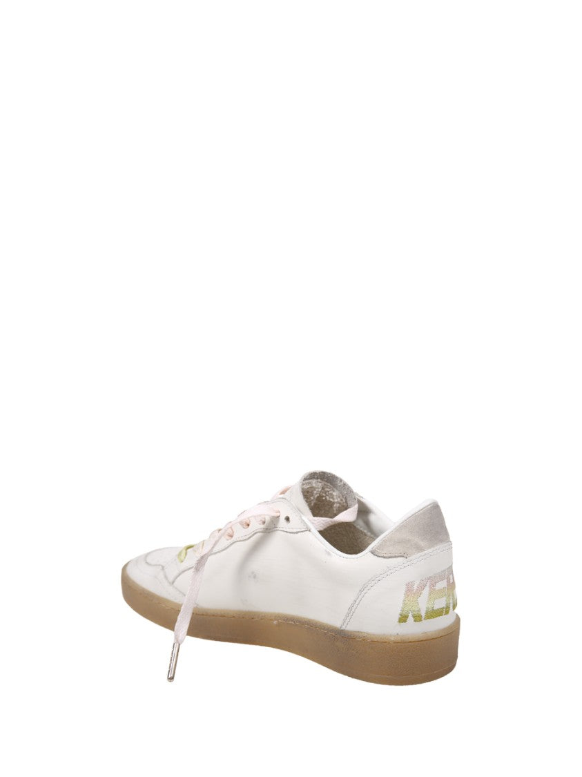 Golden Goose Ballstar Leather Upper Laminated Star Suede Heel