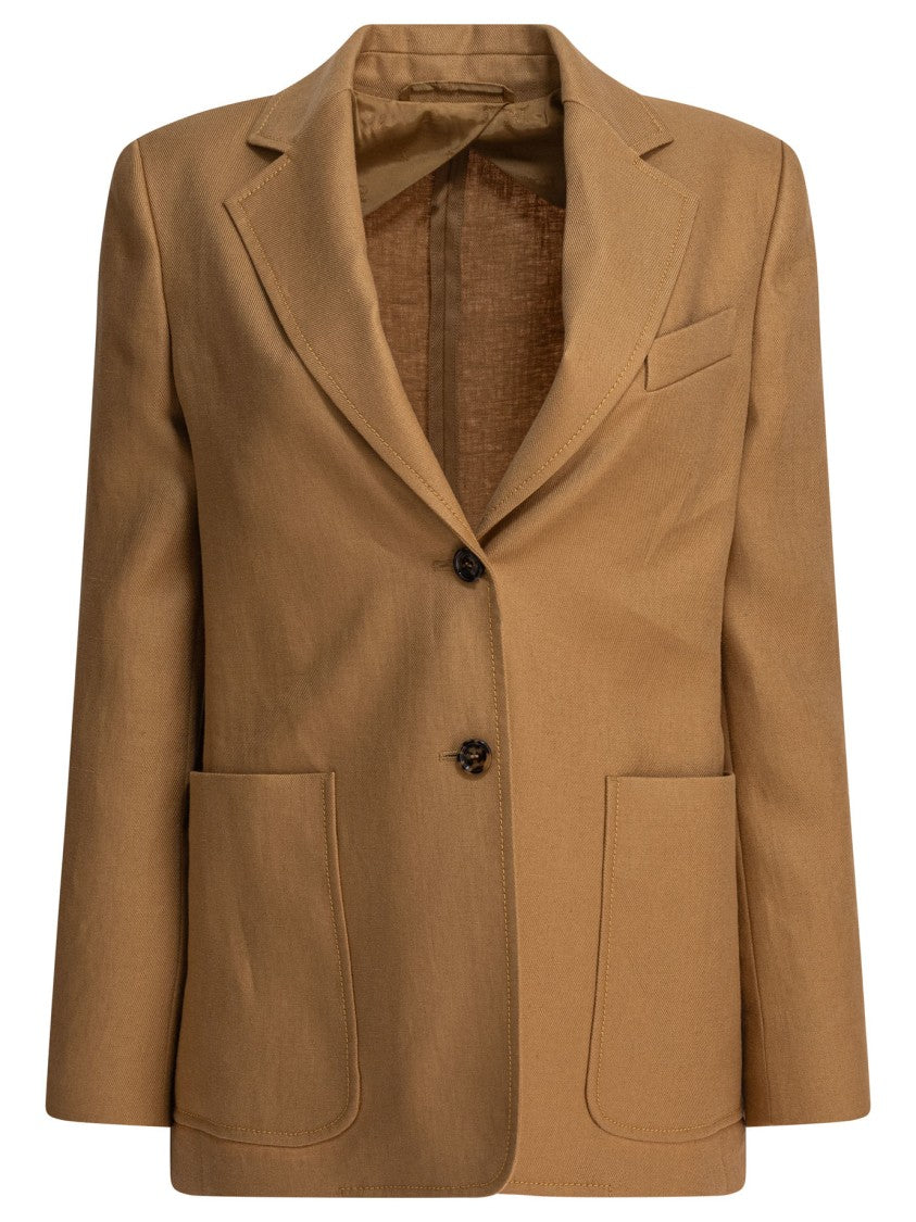 Max Mara Single-Breasted Linen Blazer