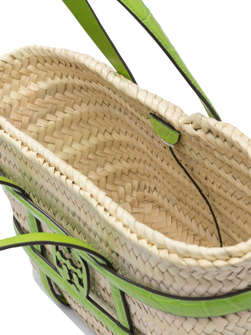 Tory Burch Structured Small Basket Handbag