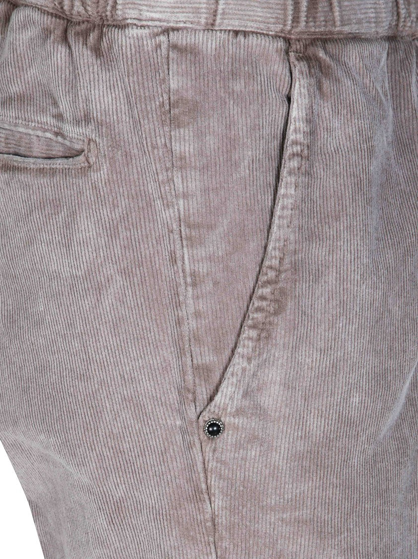 White Sand Tapered Washed Corduroy Pants