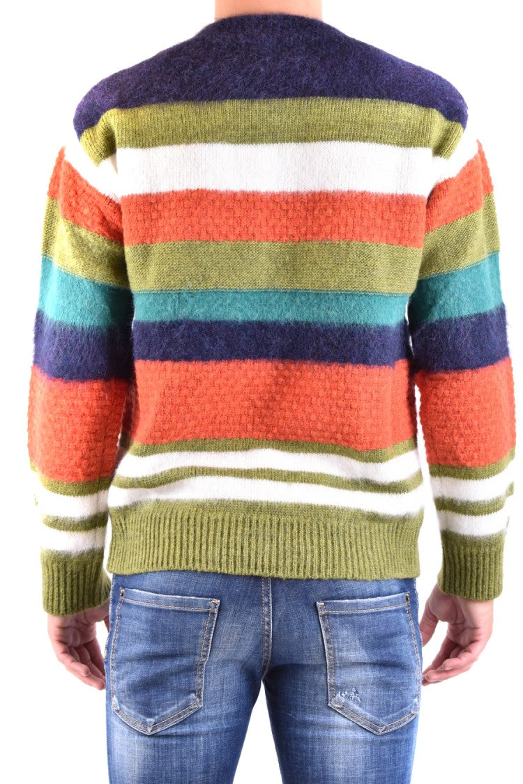Dsquared2 Multicolor Horizontal Stripe Knit Sweater