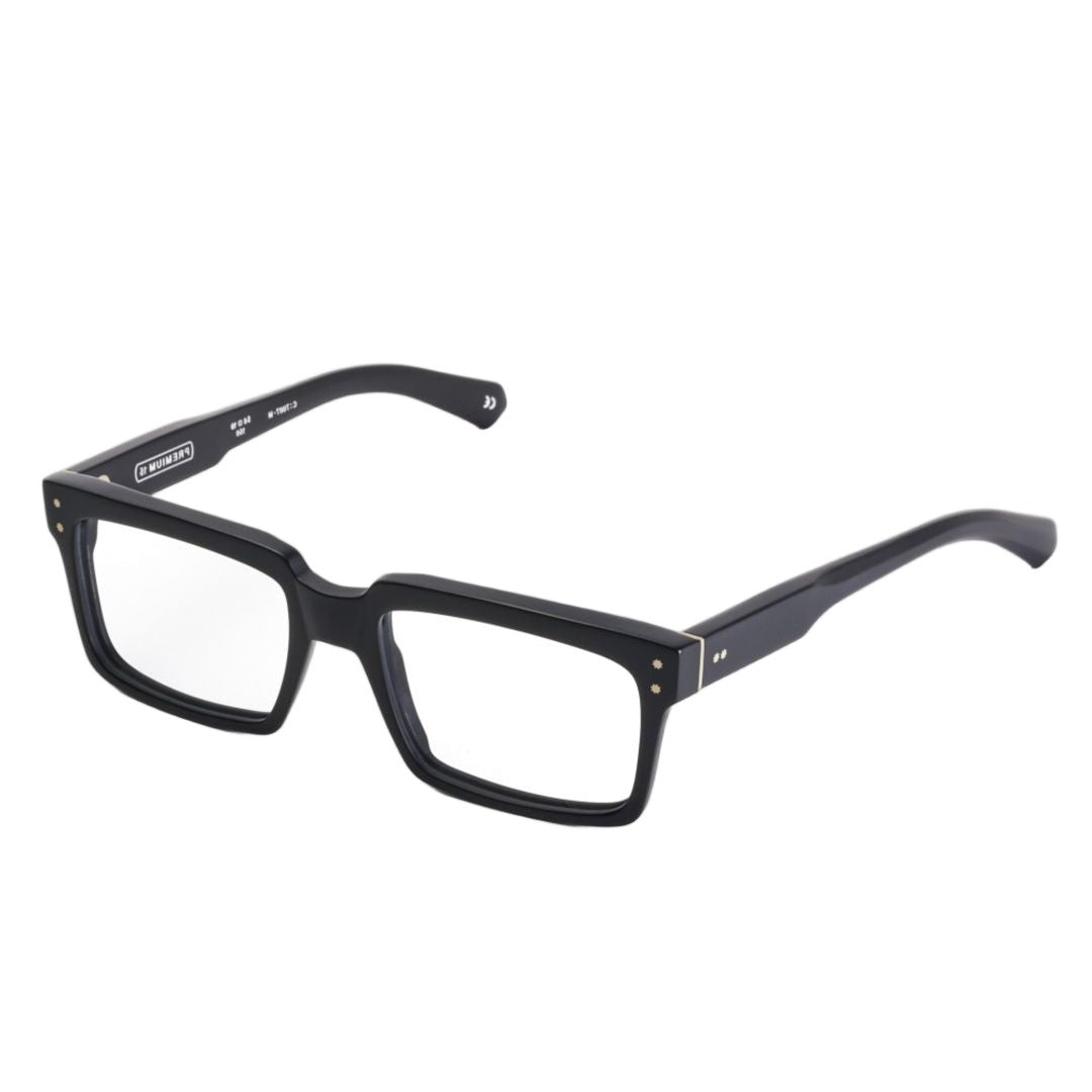 Kador Bold Rectangular Frame Sunglasses With Matte Black Finish