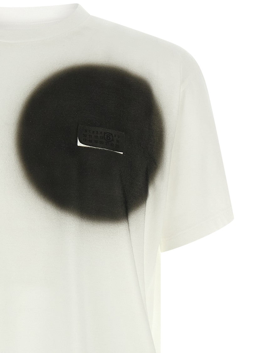 Mm6 By Maison Margiela 'Numeric Signature Mm6' Spray T-Shirt