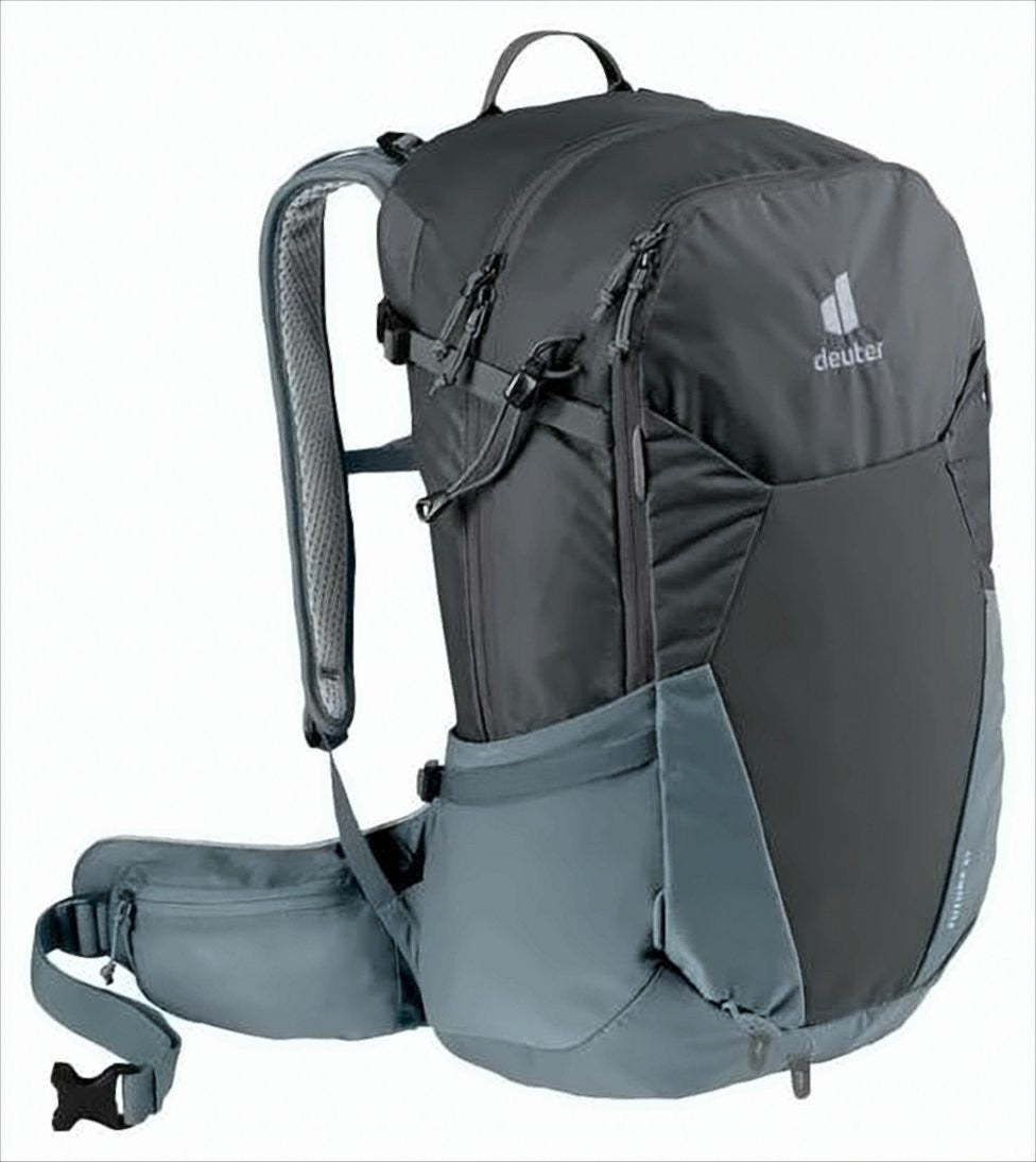 Deuter Two-Tone Ventilated Deuter Backpack With Multiple Compartments