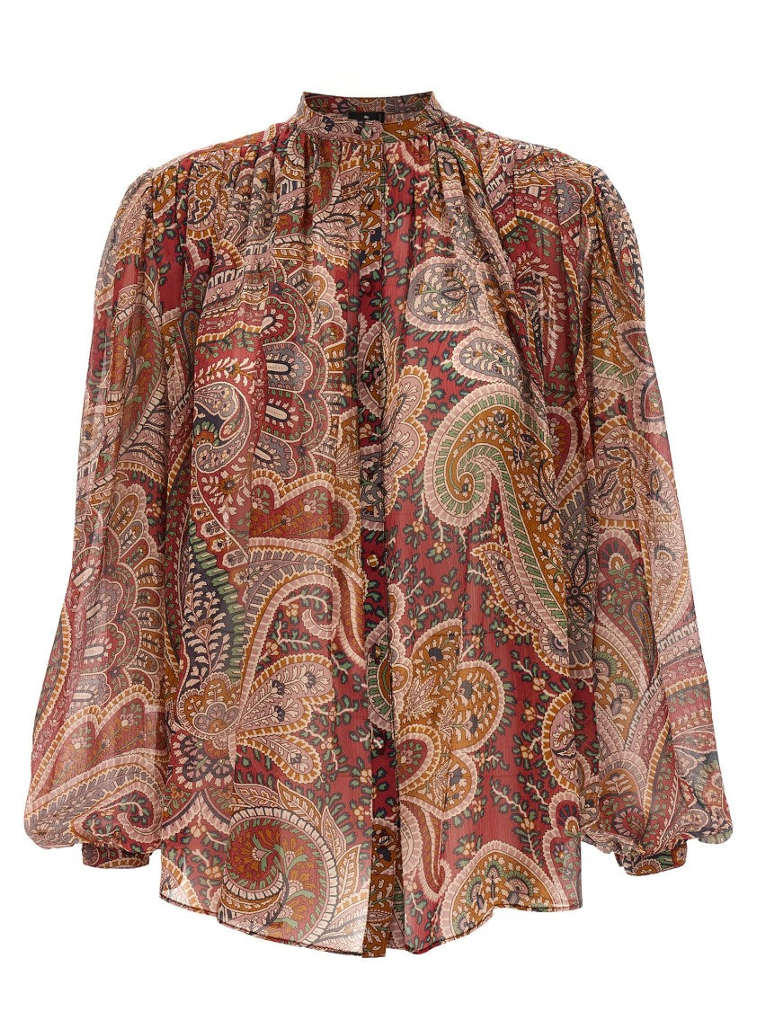 Etro Floral Paisley Silk Blouse
