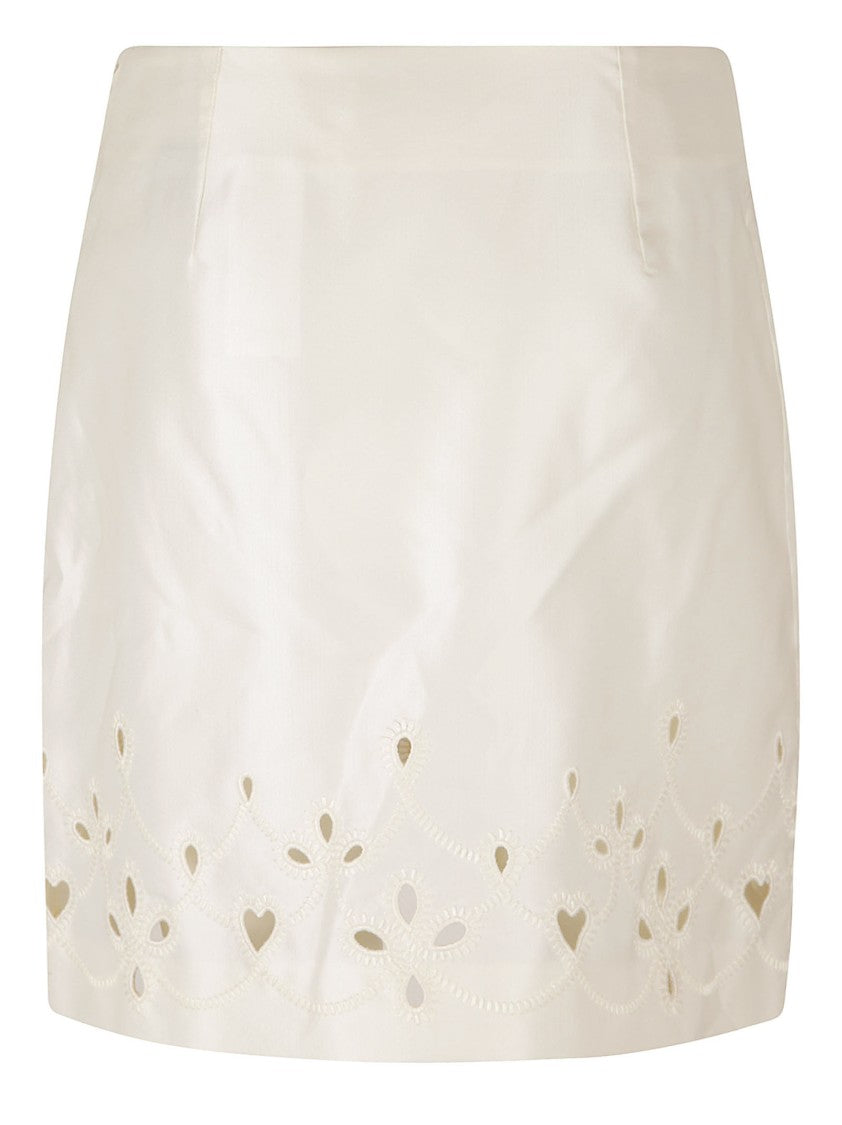 Chloé Tailored Skirt With Intricate Hem Cut-Outs