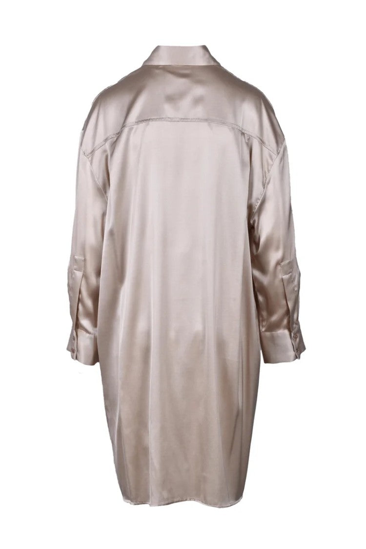 Wild Cashmere Silk Elastane Shirt - Beige