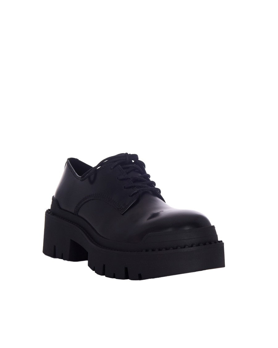 Ash Black Derby Shoes With Platform And Laces