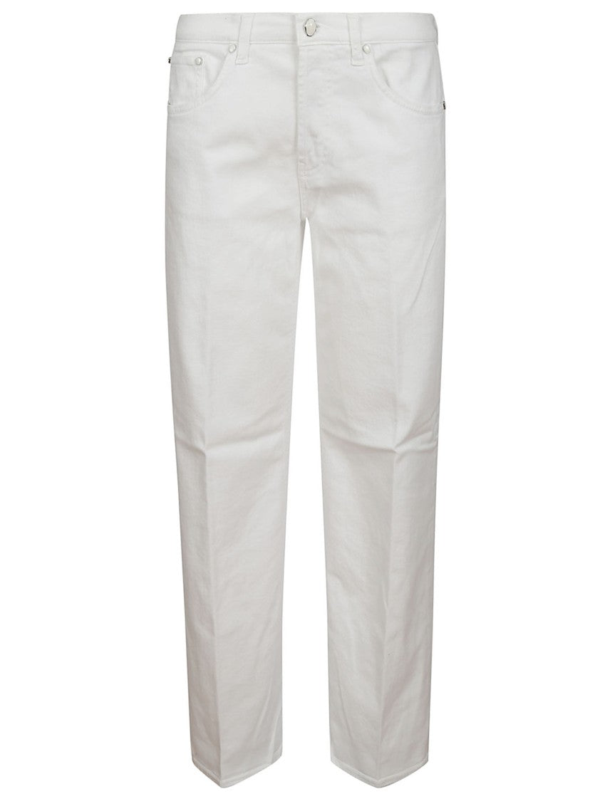 Dondup High-Waisted Five-Pocket Super Skinny Bootcut Trousers