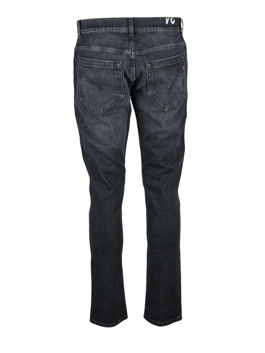 Dondup Black George Stretch Denim Jeans
