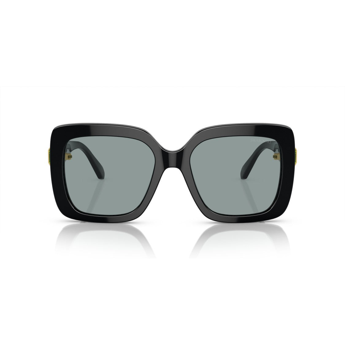 Swarovski 0Sk6001 Oversized Square Sunglasses With Crystal-Embellished Temples
