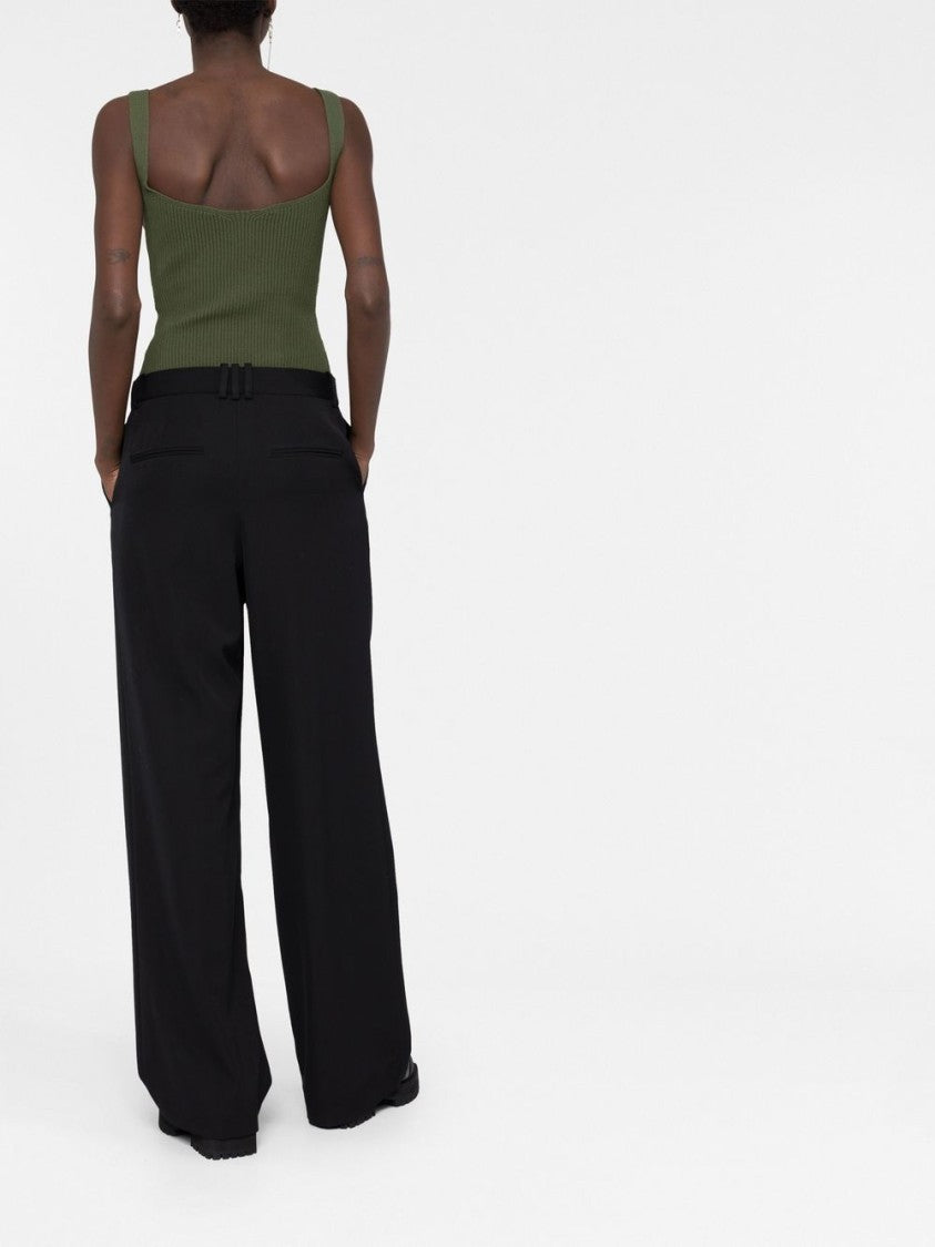 Balmain Mid-Rise Wide-Leg Trousers
