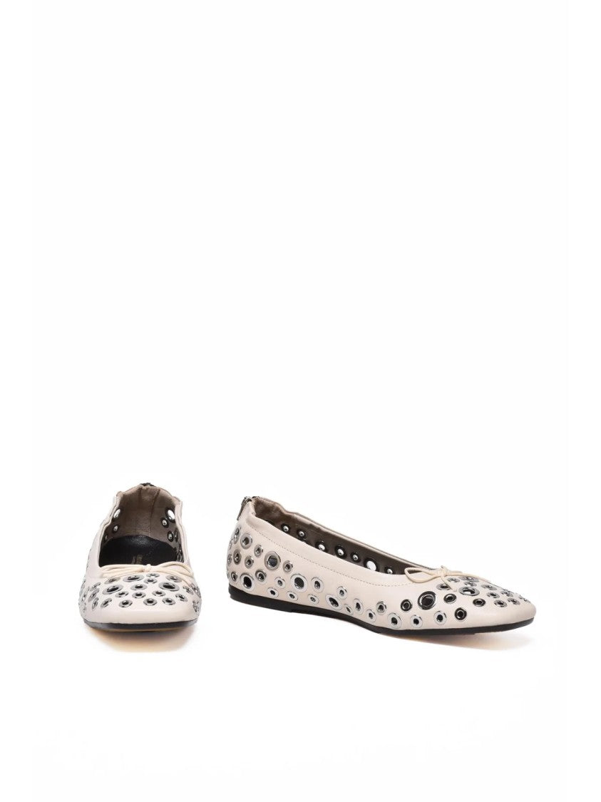 Golden Goose Leather Studded Flats