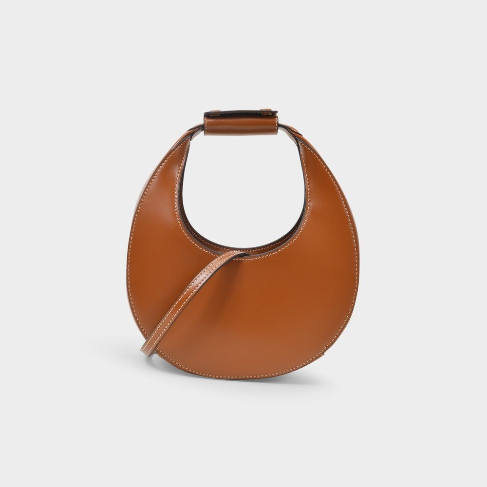 Staud Mini Moon Handbag - Tan - Leather