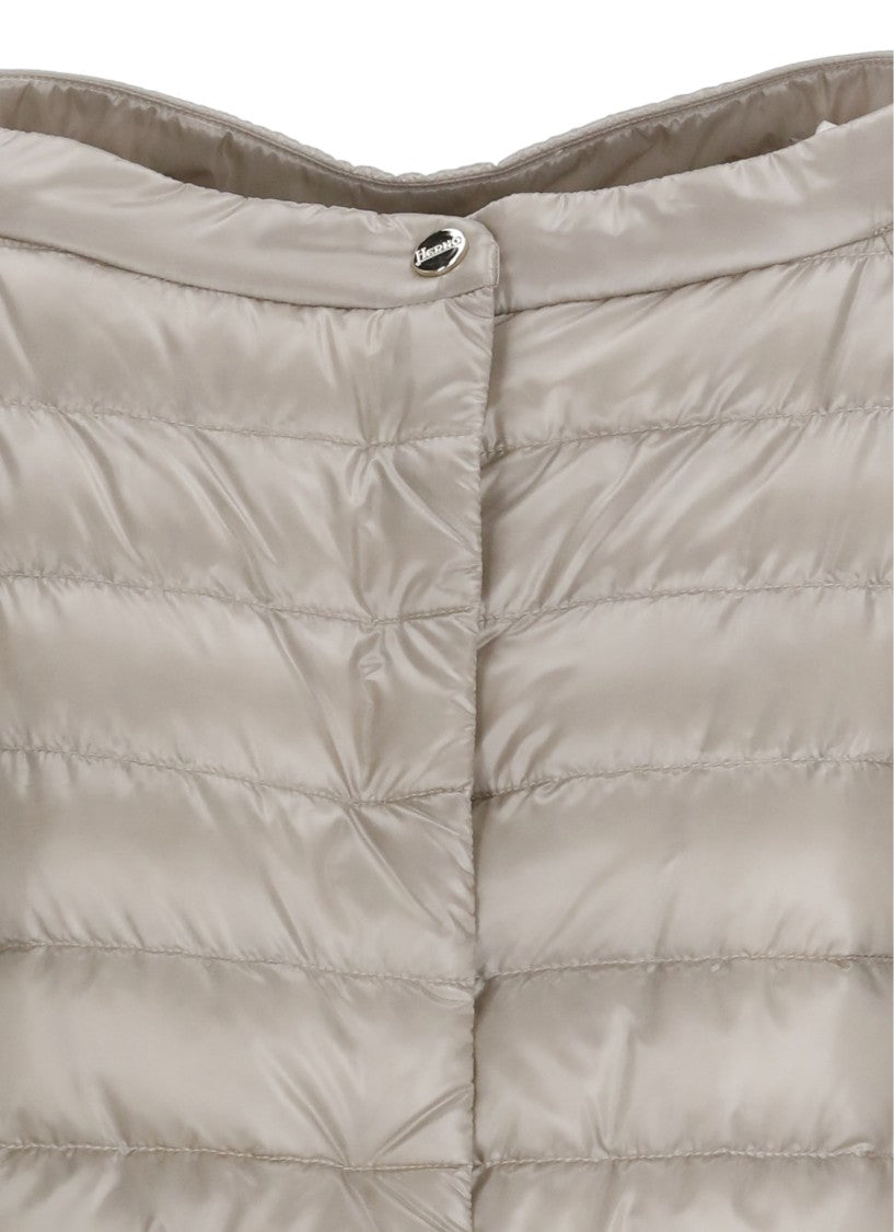 Herno Beige Elsa Quilted Down Jacket