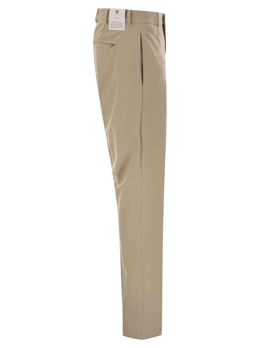 Pt Torino Epsilon' Trousers In Technical Fabric