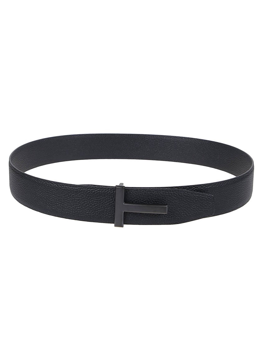 Tom Ford Reversible Calf Leather T-Buckle Belt