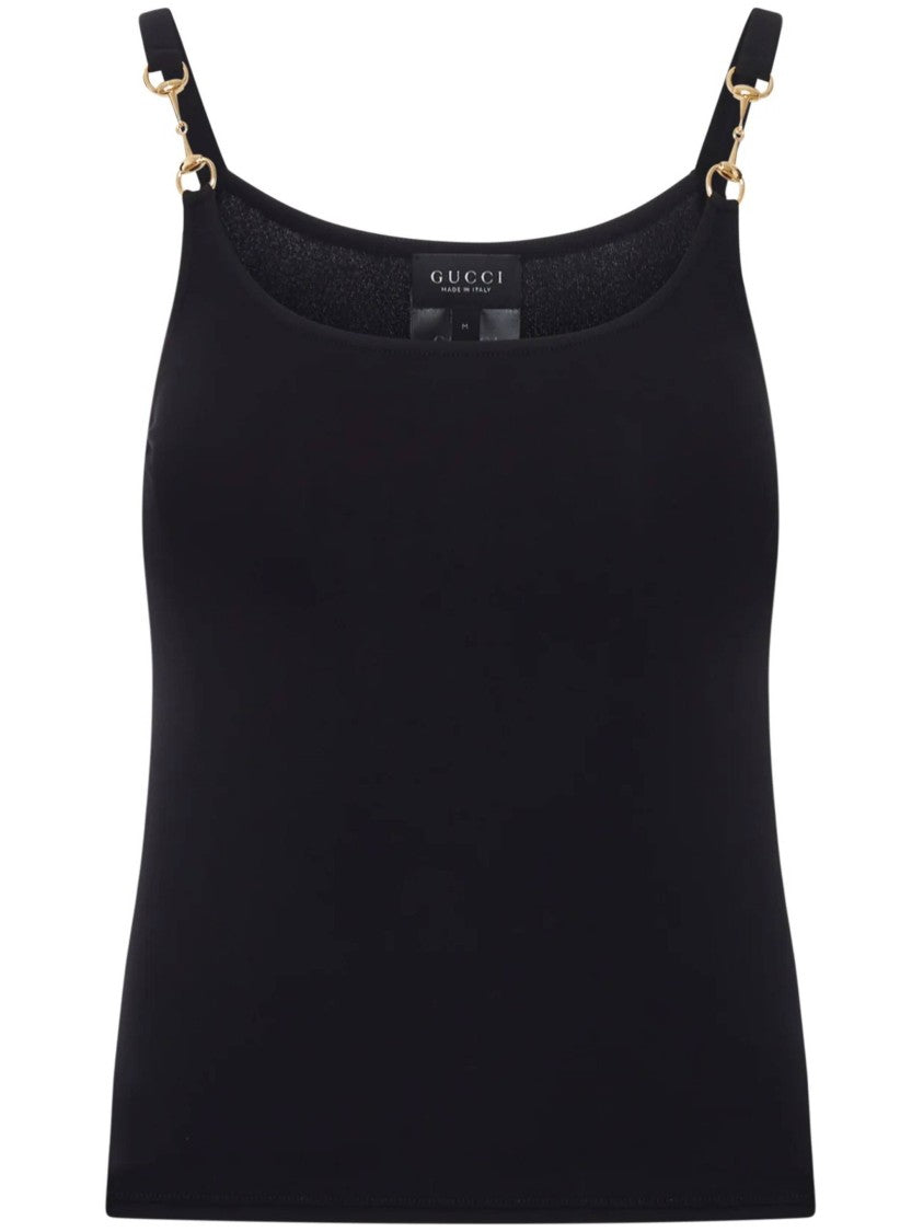 Gucci Black Top Cropped Shirt