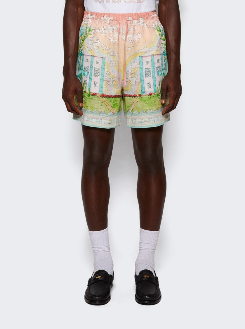 Casablanca Printed Drawstring Shorts