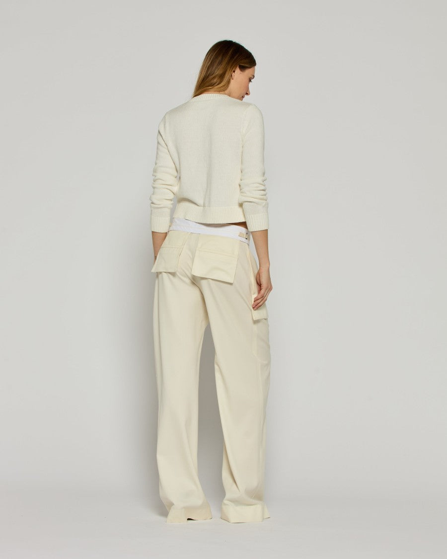 Serena Bute Inside Out Trouser - Ivory
