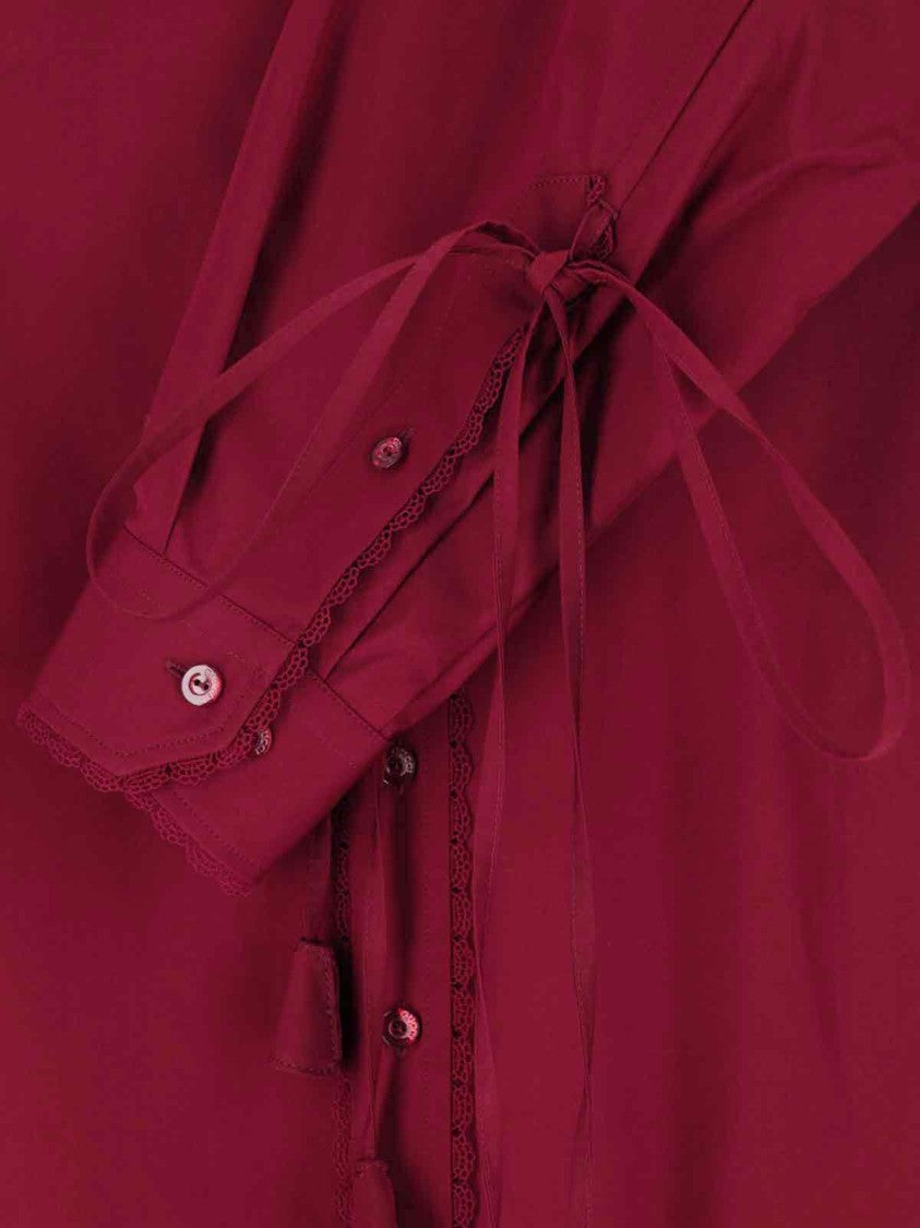 Gucci Lace-Up Shirt – Red