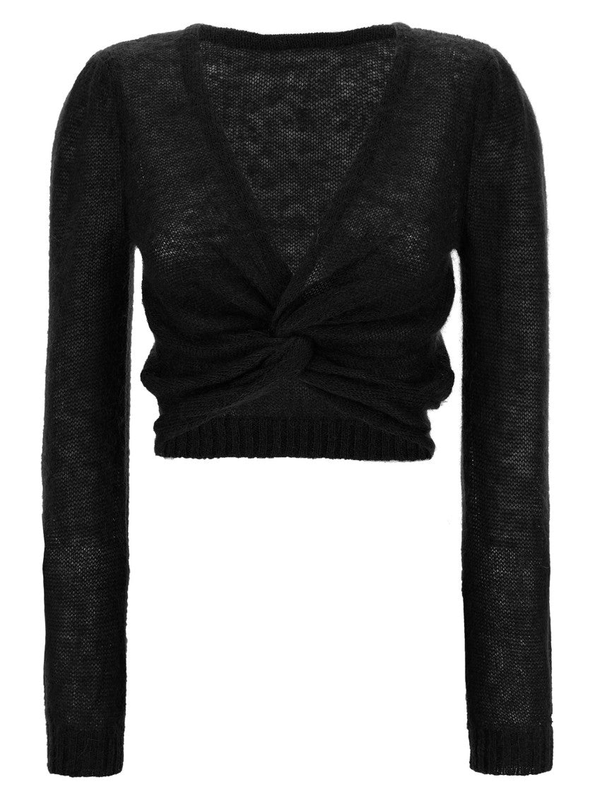 Twin-Set Cropped Black Sweater
