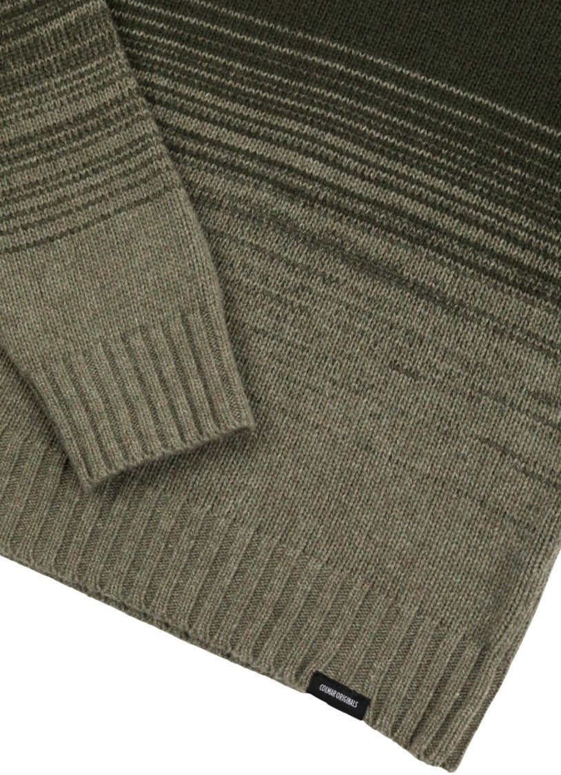 Colmar Two-Tone Gradient Crewneck Ribbed Sweater
