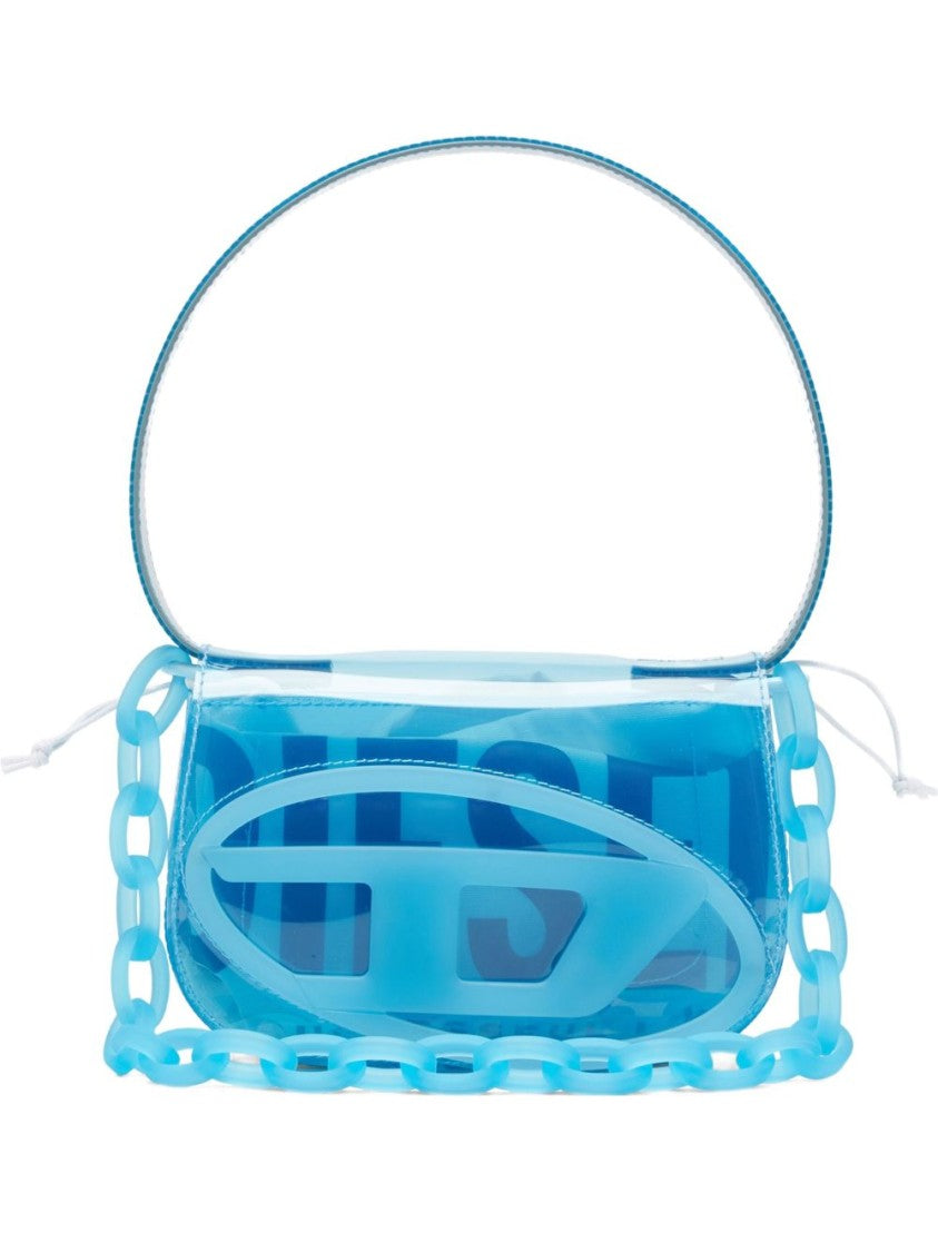 Diesel Translucent Rectangular Glossy Finish Silk Bag