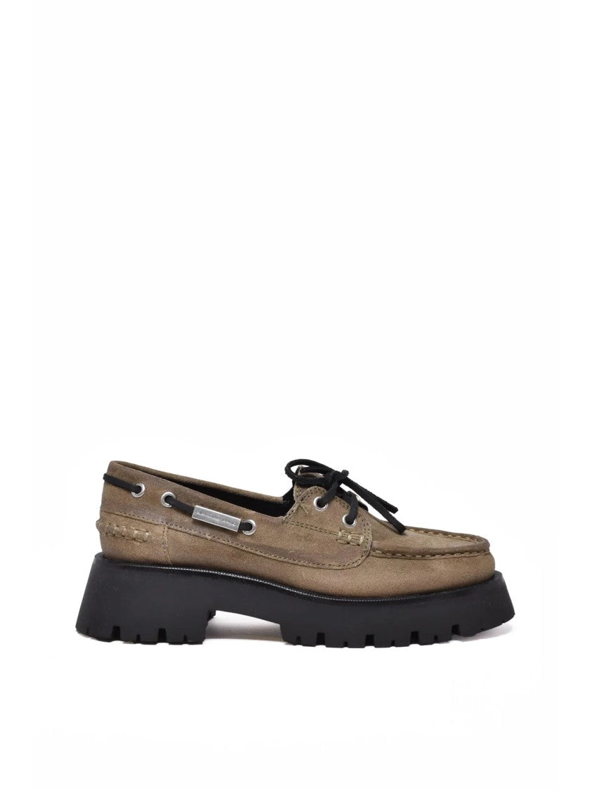 Alexander Wang Boat Shoes With Plateau Sole And Stitched Moccasin Design
