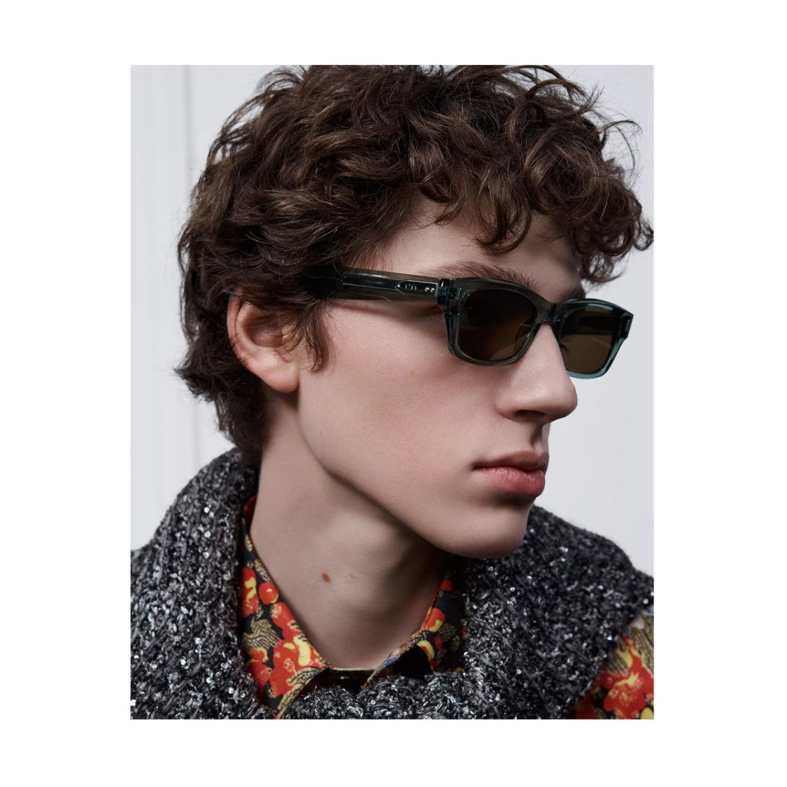 Dior Diortailoring S3i Rectangular Blue Acetate Sunglasses